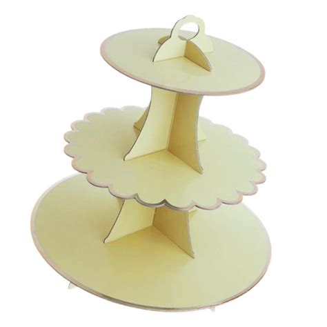 3 Tier Cardboard Afternoon Tea Cupcake Cake Stand Birthday Party 4