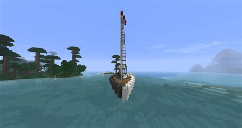 Modern Sail Boat Furnished Minecraft Map