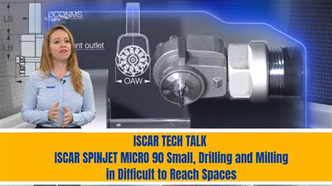 Iscar Tech Talk Iscar Spinjet Micro 90 Small Drilling And Milling In