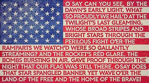 The Meaning Behind The Usas National Anthem The Star Spangled Banner