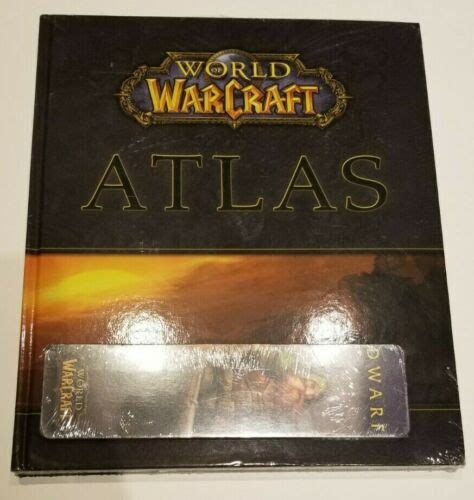New Sealed World Of Warcraft Atlas Hardcover Wbookmarks By Brady
