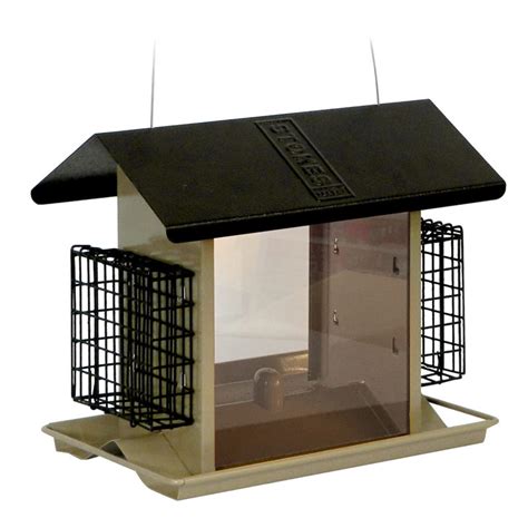 Stokes Select 38111 Large Hopper Bird Feeder With Suet Holders At