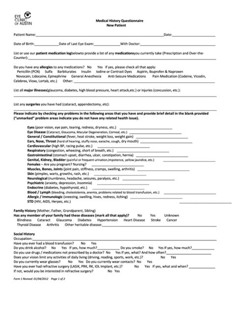 Top 21 New Patient Forms Medical Office Free To Download In Pdf Format