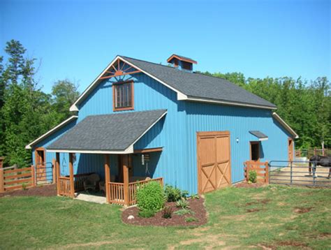 5 Beautiful Blue Horse Barns Stable Style