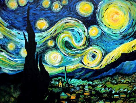 Marti Green Artist Starry Night Art Painting Starry Night Van Gogh