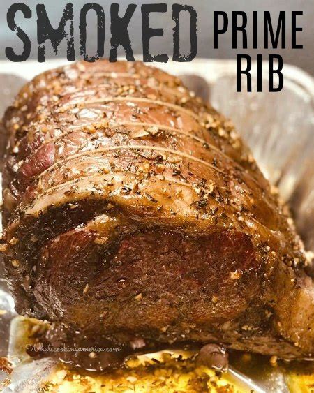 (some ovens cannot hold a temperature below 250°f/121°c.) season roast generously. Smoked Prime Rib Recipe, What's Cooking America