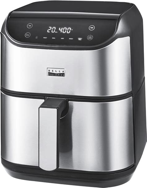 Bella Pro Series 6 Qt Digital Air Fryer With Stainless Finish