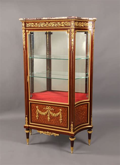 Louis XVI Style Parquetry Vitrine for Sale by Francois ...