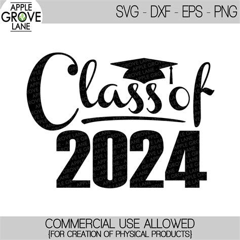 Class Of 2024 Svg Graduation Svg 2024 Svg 2024 Etsy
