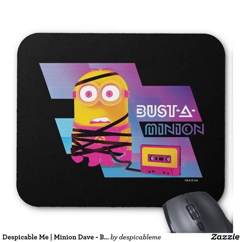 Despicable Me Minion Dave Bust A Minion Mouse Pad Zazzle Minion