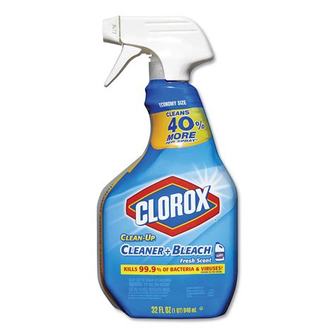 Clorox Clean Up Cleaner Bleach 32 Oz Spray Bottle Fresh Scent 9carton Clo30197ct