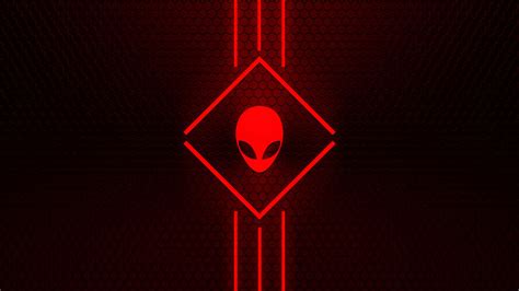 Hd Alienware Red Wallpaper Wallpapersafari