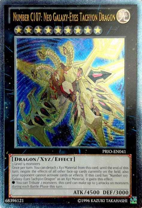Number C107 Neo Galaxy Eyes Tachyon Dragon Cardcluster