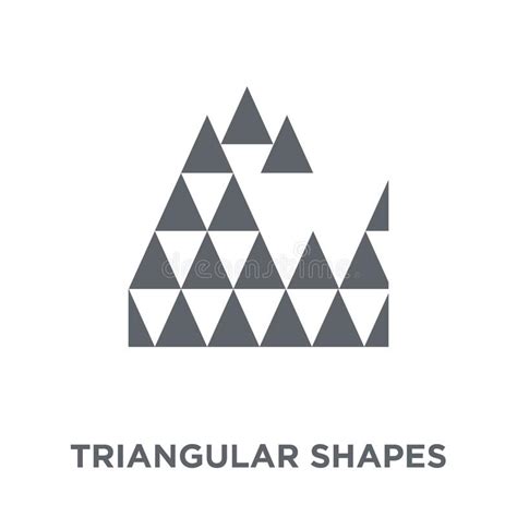 Triangular Shapes Forming Waves Icon From Geometry Collection Stock