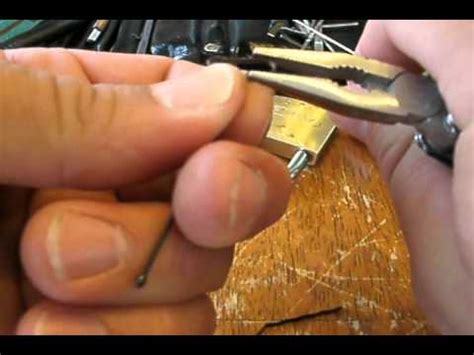 How to make a lock pick. Making And Using A Lock Pick From A Hair Pin - YouTube