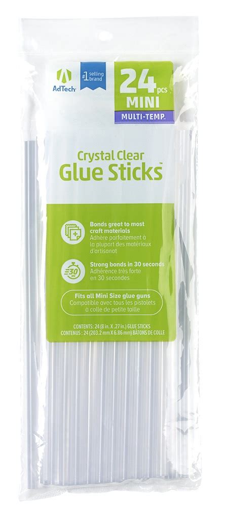 Adtech Crystal Clear Mini Size Multi Temp All Purpose Glue Sticks