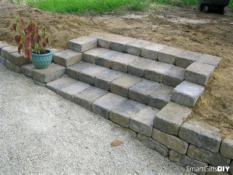 Diy Paver Stairs Pavers Diy Garden Stairs Landscape Stairs