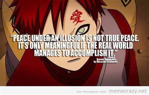 A Great Quote From Gaara In Naruto Naruto Gaara Naruto Funny Anime