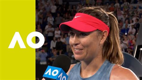 Maria Sharapova On Court Interview 3r Australian Open 2019 Youtube