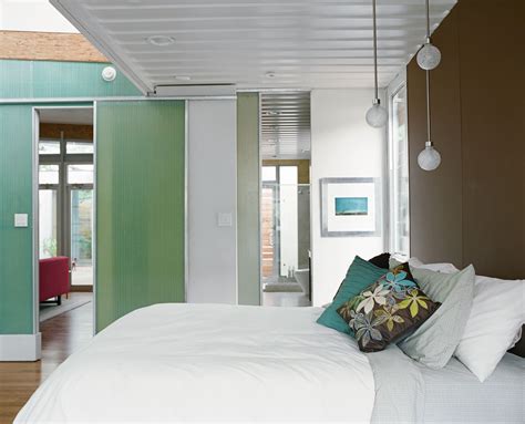 This 2 bedroom shipping container home floor plans uses 2 containers, each sized 40 x 8, standing side by side but not totally. Family Home In A Shipping Container. Can You Make It Work?