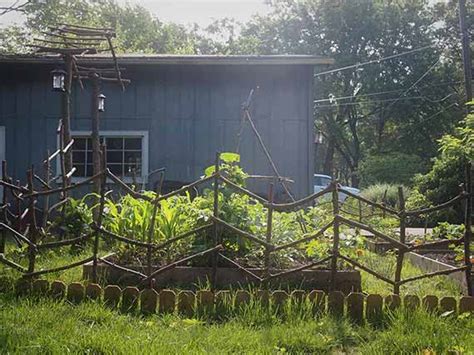 First, we installed a fence around the garden. Before and After Pinterest Inspired Garden Tour @ Vintage ...
