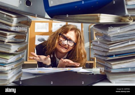 Office Paperwork Pile Funny High Resolution Stock Photography And