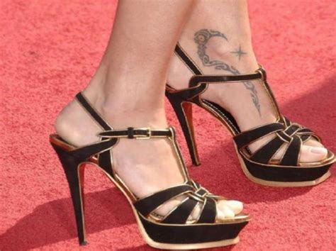 Adriana Lima Ankle Foot Tribal Tattoo Designs