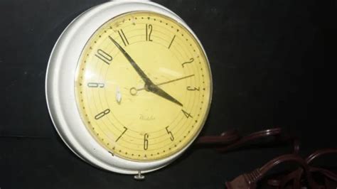 Rare Vintage Westclox Manor Usa Kitchen Wall Clock 1500 Picclick