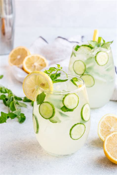 Cucumber Vodka Cocktail Drink Recipe The Clean Eating Couple