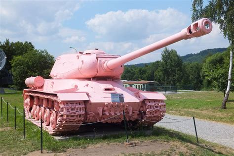 Soviet Tank Is 2 Painted In Pink Military Technical Museum Lešany