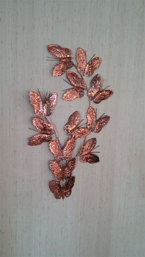 Vintage Copper Butterfly Wall Decoration Butterfly Art Etsy Vintage