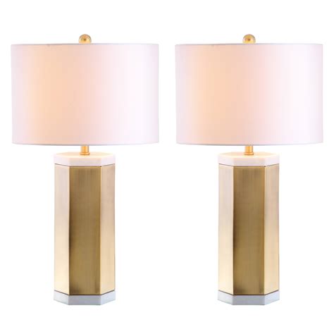 Safavieh Lighting 28 Inch Alya Led Table Lamp Set Of 2 15x15x28 On Sale Bed Bath