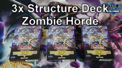 3x Yugioh Structure Deck Zombie Horde Opening 4k Youtube