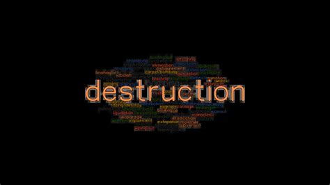 Destruction Synonyms And Related Words What Is Another Word For