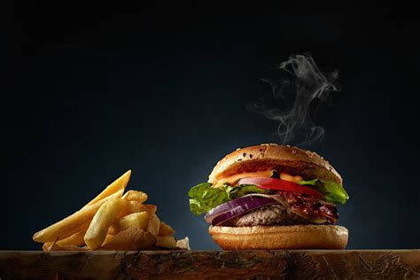 Hd Wallpaper Food Burger French Fries Wallpaper Flare
