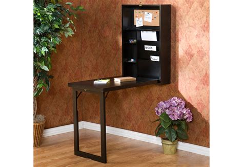 This is a project that can be completed in. Wall-Mounted Fold-Down Desk @ Sharper Image