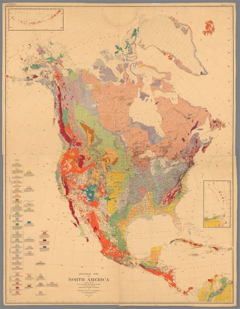 Composite Map Geologic Map Of North America Professional Paper 71