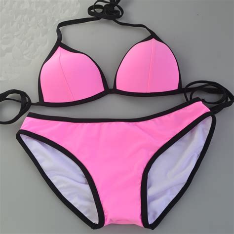 high quality supervalu brightly colored women simple beautiful sexy triangle bikini beach