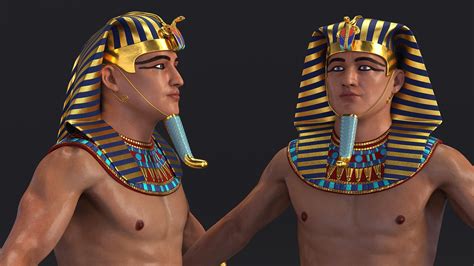 egyptian pharaoh rigged 3d model 199 max free3d