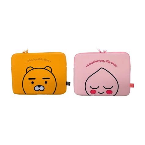 Made In Korea Kakao Friends Ryan And Apeach 100 Cotton 13inch Laptop