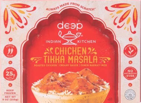 Deep Indian Kitchen Chicken Tikka Masala With Basmati Rice Frozen Meal