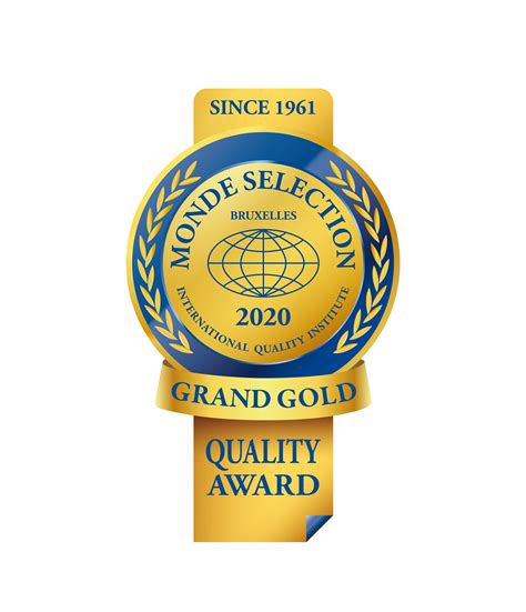 Our Awards Grand Gold Quality Award Of Monde Selection 2020 Aquatic