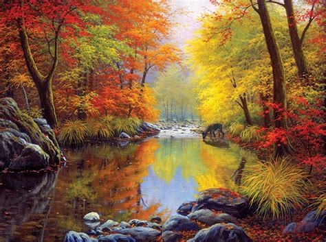 Autumn Sanctuary 1000pc Jigsaw Puzzle By Sunsout Autumn Painting