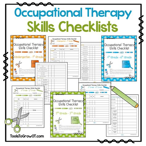 Ot Skills Checklists These Informal Assessment Checklists Provide A