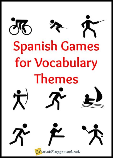 Spanish Vocabulary Games For Themes Spanish Playground