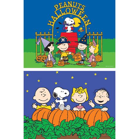 Set Of 2 Halloween Peanuts 100 Piece Jigsaw Puzzles Spilsbury