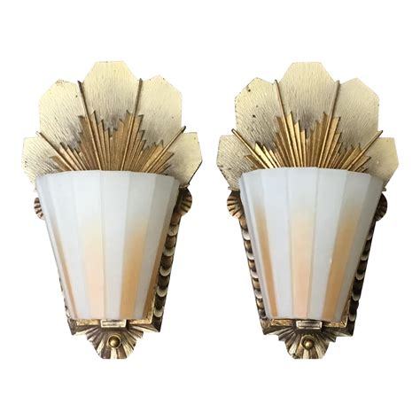 Discover more posts about sconce. Beardslee-Williamson Art Deco Wall Sconces - A Pair | Chairish