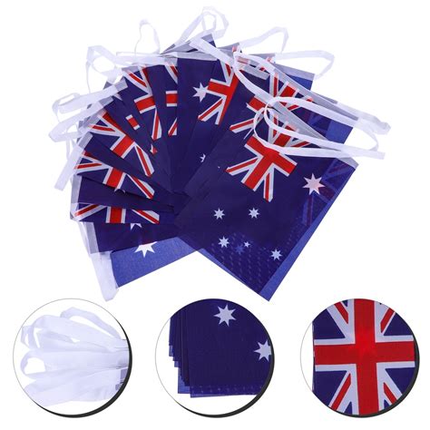 1 sets australian small string flag australian flag banner sports flag australian flag party