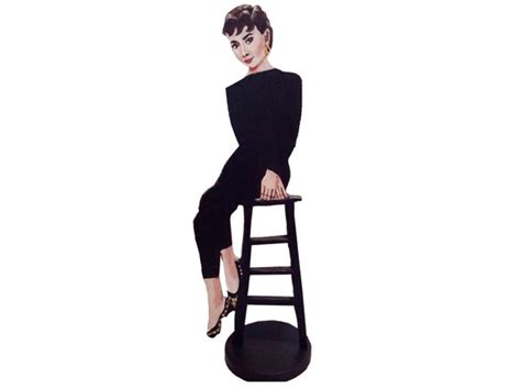 Audrey Hepburn Hand Painted 2d Artfigurine Etsy
