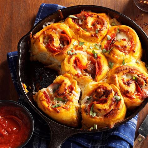 cheesy pizza rolls recipe how to make it taste of home